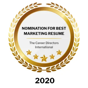 Nomination, Best Marketing Résumé