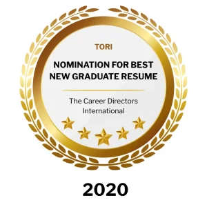 Nomination, Best New Graduate Résumé
