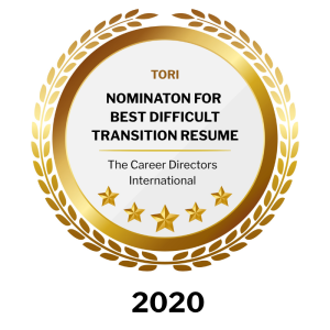 Nominaton for Best Difficult Transition Resume